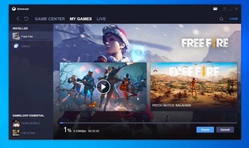 تحميل لعبة فري فاير 2024 من محاكي جيم لوب للكمبيوتر free fire GameLoop كاملة مجانا