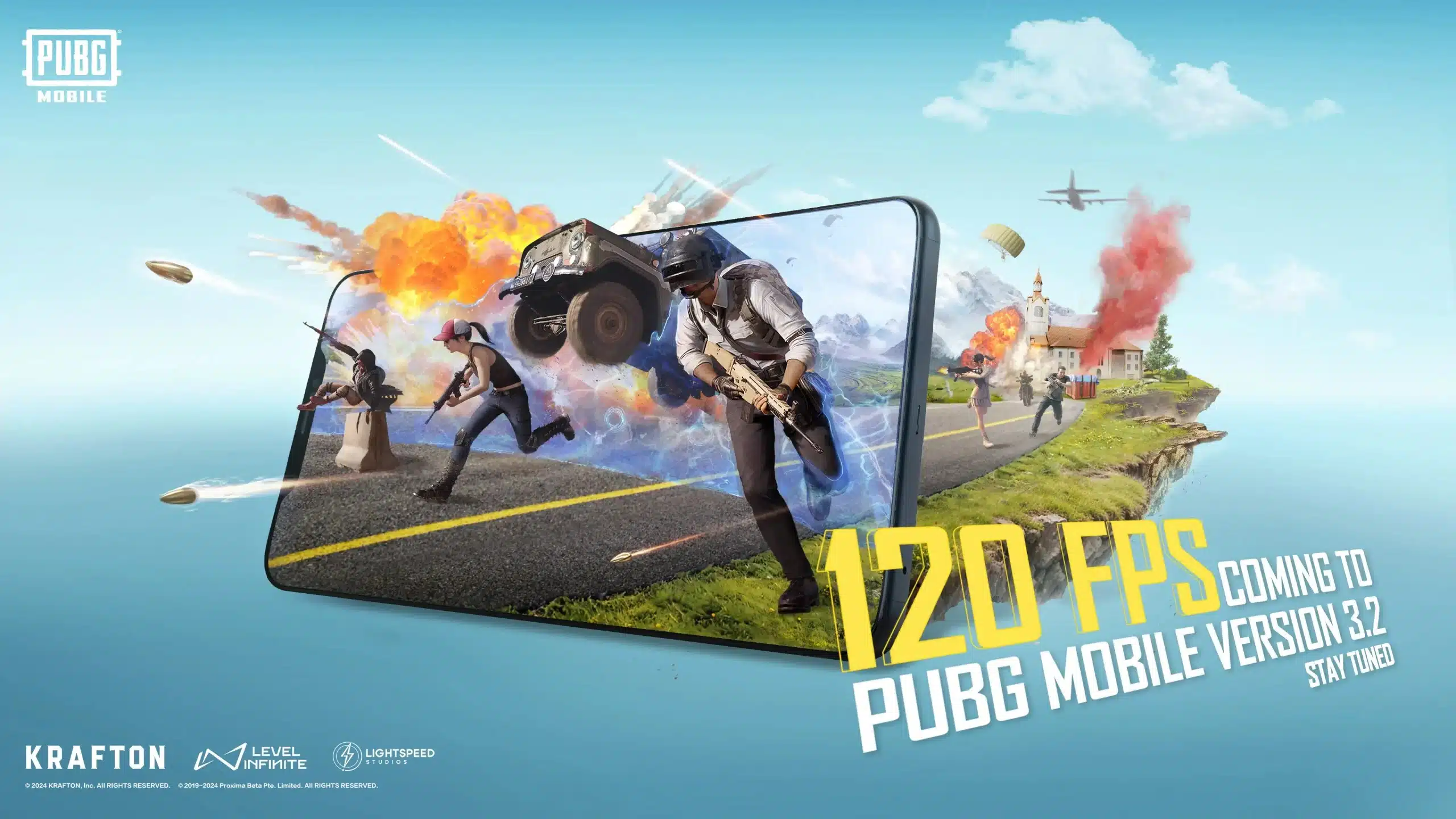 لعبة ببجي موبايل PUBG ستدعم اللعب بـ 120 إطارًا في الثانية في الإصدار 3.5