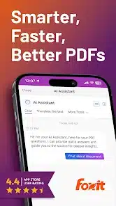 تحميل تطبيق Foxit PDF Editor Premium Apk مهكر للاندرويد والايفون 2024 اخر اصدار مجانا