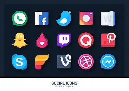 تحميل تطبيق Flora: Material Icon Pack للاندرويد والايفون 2024 اخر اصدار مجانا