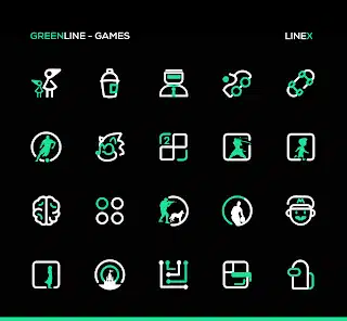 تحميل تطبيق GreenLine Icon Pack: LineX Apk مهكر للاندرويد والايفون 2024 اخر اصدار مجانا