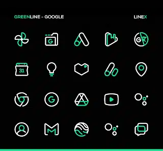 تحميل تطبيق GreenLine Icon Pack: LineX Apk مهكر للاندرويد والايفون 2024 اخر اصدار مجانا