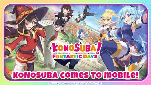 تحميل لعبة KonoSuba: Fantastic Days Apk مهكرة للاندرويد والايفون 2024 اخر اصدار مجانا