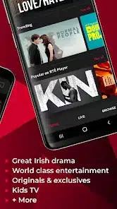 تحميل تطبيق RTÉ Player للاندرويد والايفون 2024 اخر اصدار مجانا