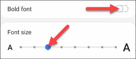 كيفية تغيير الخط على هواتف سامسونج بواجهة One UI 4/4.1