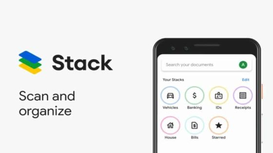 جوجل تغلق تطبيق Stack لمسح المستندات رقميًا