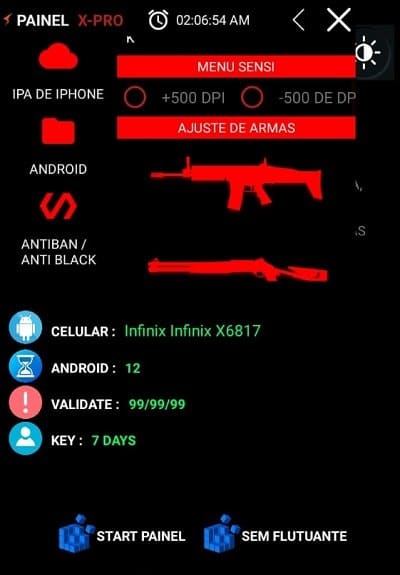 تحميل تطبيق XPRO Panel Free Fire Apk هكر فري فاير للاندرويد 2024 اخر اصدار مجانا