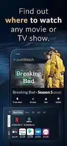 تحميل تطبيق JustWatch Apk مهكر للاندرويد والايفون 2024 اخر اصدار مجانا