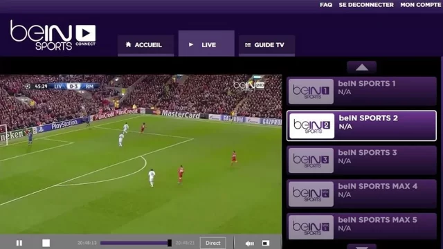 تحميل تطبيق بين سبورت لايف تي في BeIN Sports Live TV Apk لمشاهدة المباريات بث مباشر 2025 اخر اصدار مجانا