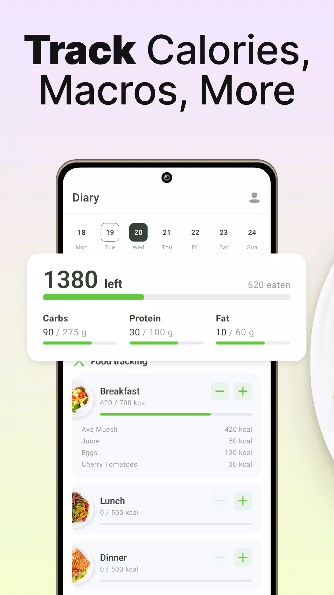 تحميل تطبيق Calorie Counter: Food Tracker مهكر للاندرويد والايفون 2024 اخر اصدار مجانا