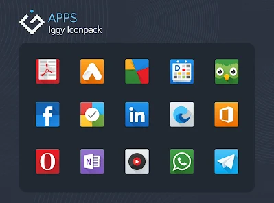 تحميل تطبيق Iggy Icon Pack مهكر للاندرويد والايفون 2024 اخر اصدار مجانا