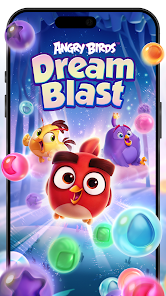 تحميل لعبة Angry Birds Dream Blast Apk مهكرة للاندرويد والايفون 2024 اخر اصدار مجانا