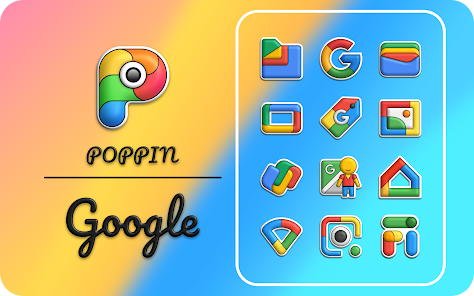 تحميل تطبيق Poppin icon pack Apk مهكر للاندرويد 2024 اخر اصدار مجانا