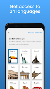 تحميل تطبيق Rosetta Stone Apk مهكر لتعلم اللغات للاندرويد والايفون 2024 اخر اصدار مجانا