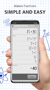 تطبيق Fraction Calculator Plus مهكر للاندرويد والايفون 2024 اخر اصدار مجانا