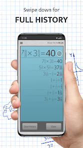 تطبيق Fraction Calculator Plus مهكر للاندرويد والايفون 2024 اخر اصدار مجانا