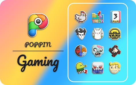 تحميل تطبيق Poppin icon pack Apk مهكر للاندرويد 2024 اخر اصدار مجانا