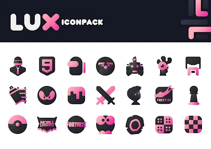 تحميل تطبيق LuX Pink IconPack Apk مهكر للاندرويد 2024 اخر اصدار مجانا