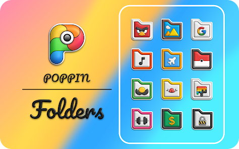 تحميل تطبيق Poppin icon pack Apk مهكر للاندرويد 2024 اخر اصدار مجانا