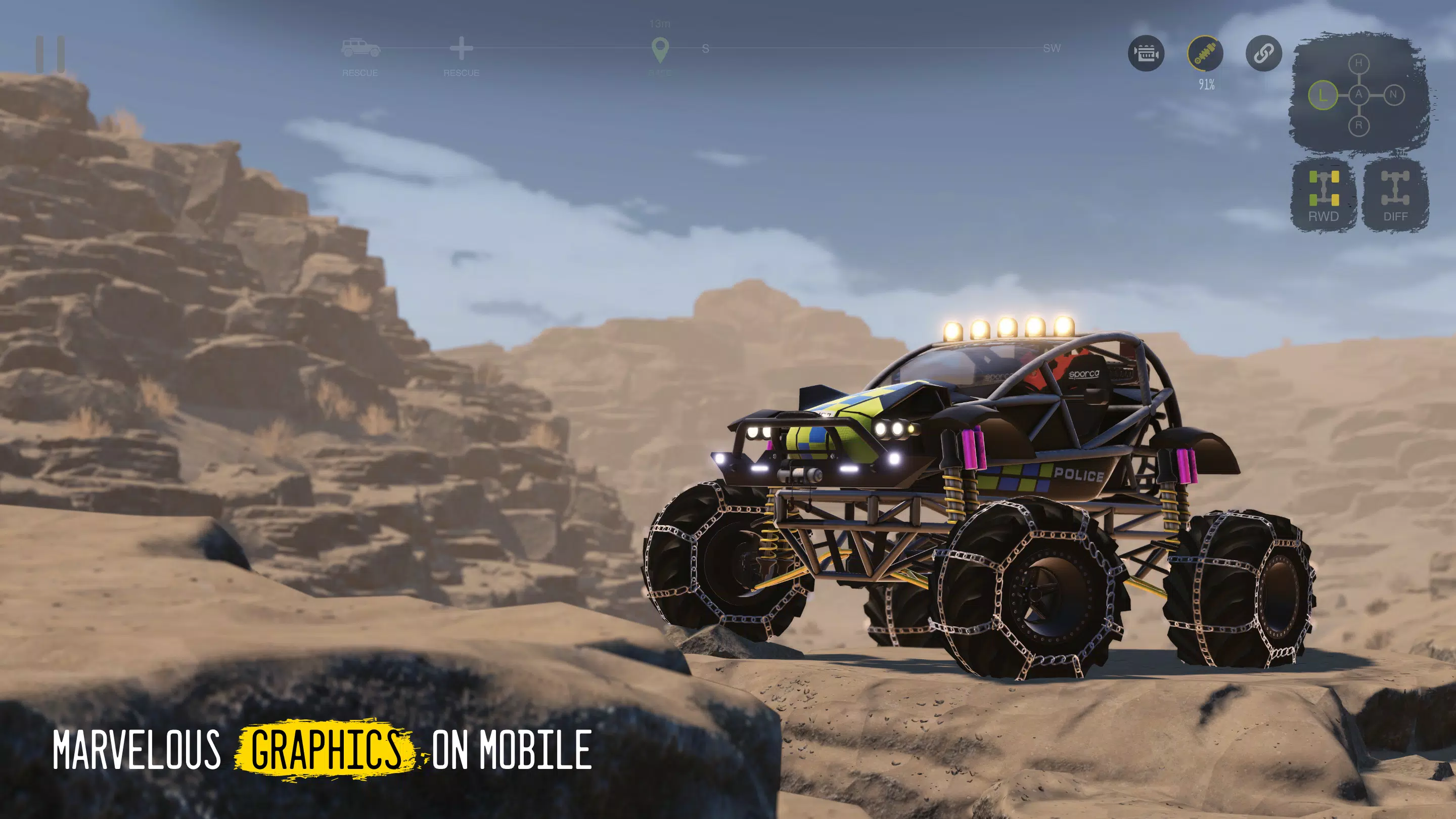 تحميل لعبة Mudness Offroad Car Simulator مهكرة للاندرويد والايفون 2024 اخر اصدار مجانا