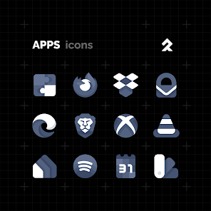 تحميل تطبيق ENIX DARK Icon Pack مهكر للاندرويد والايفون 2025 اخر اصدار مجانا