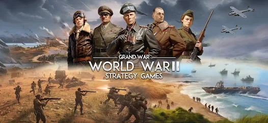 تحميل لعبة Grand War: WW2 Strategy Games مهكرة للاندرويد والايفون 2024 اخر اصدار مجانا