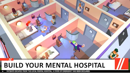 تحميل لعبة Idle Mental Hospital Tycoon مهكرة للاندرويد والايفون 2024 اخر اصدار مجانا