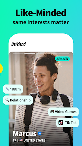 تحميل تطبيق BeFriend Apk للتعارف والدردشة للاندرويد والايفون 2024 اخر اصدار مجانا