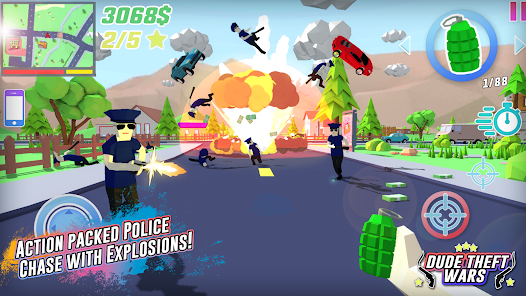 تحميل لعبة Dude Theft Wars مهكرة Apk للاندرويد والايفون 2025 اخر اصدار مجانا