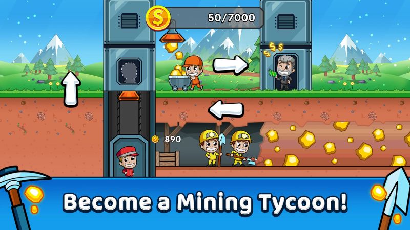 تحميل لعبة Idle Miner Tycoon Apk مهكرة للاندرويد والايفون 2025 اخر اصدار مجانا