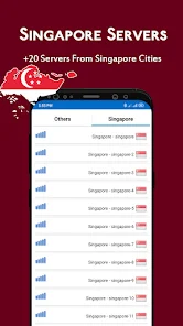 تحميل تطبيق Singapore VPN مهكر Apk للاندرويد والايفون 2025 اخر اصدار مجانا