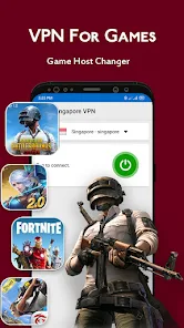 تحميل تطبيق Singapore VPN مهكر Apk للاندرويد والايفون 2025 اخر اصدار مجانا