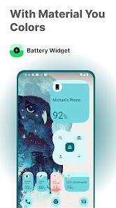 تحميل تطبيق Battery Widget مهكر Apk للاندرويد والايفون 2025 اخر اصدار مجانا