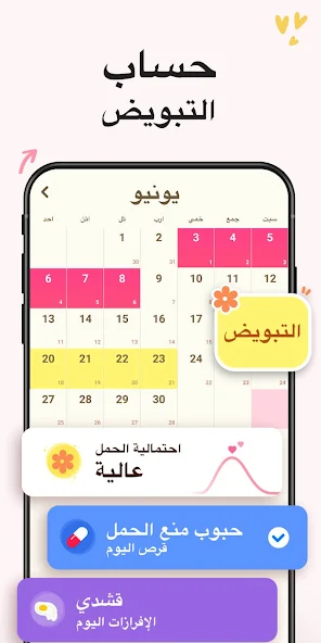 تحميل تطبيق تقويمي حاسبة الدورة الشهرية Period Calendar مهكر Apk للاندرويد والايفون 2025 اخر اصدار مجانا