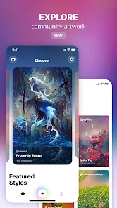 تحميل تطبيق Dream by wombo Apk للرسم بالذكاء الاصطناعي للاندرويد والايفون 2025 اخر اصدار مجانا