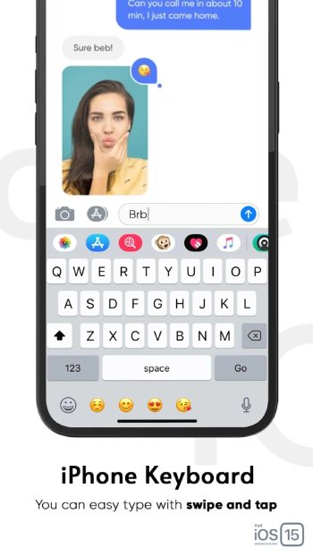 تحميل كيبورد ايفون الأصلي للأندرويد Ios keyboard Apk مع الايموجي 2025 اخر اصدار مجانا