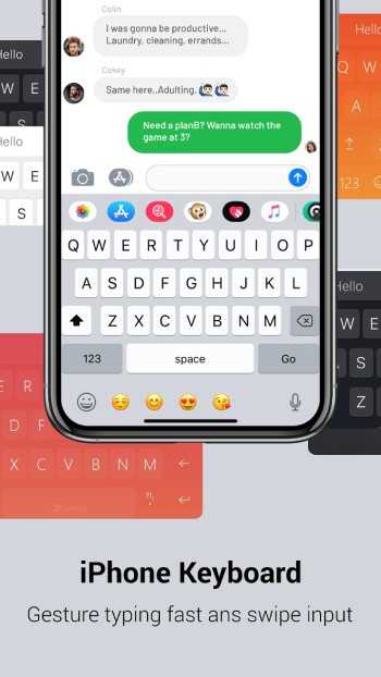 تحميل كيبورد ايفون الأصلي للأندرويد Ios keyboard Apk مع الايموجي 2025 اخر اصدار مجانا