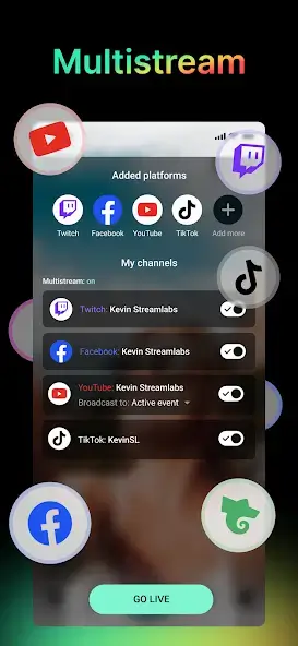تحميل برنامج ستريم Streamlabs Live Streaming مهكر للأندرويد APK أخر إصدار 2027 مجانًا