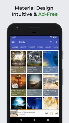 تحميل تطبيق Omnia Music Player مهكر للأندرويد APK أخر إصدار 2027 مجانًا