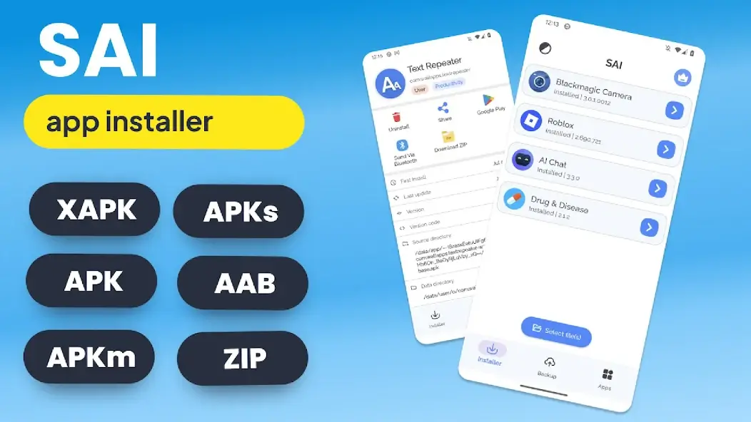 تحميل تطبيق SAI Split APKs Installer مهكر للأندرويد APK أخر إصدار 2027 مجانًا